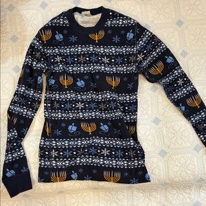 Hanna Andersson Navy Festive Sweater